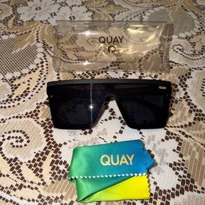 Quay Australia Black Oversized Sunglasses